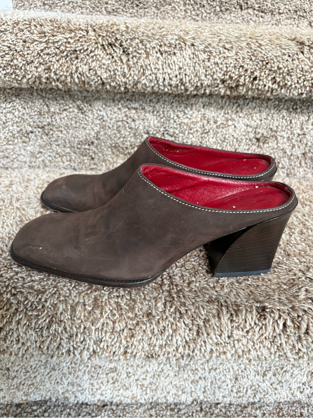 Donald J. Pliner Ladies Brown Leather Slip On Shoes